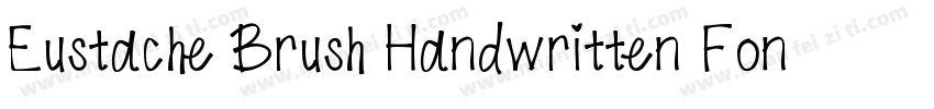 Eustache Brush Handwritten Font字体转换